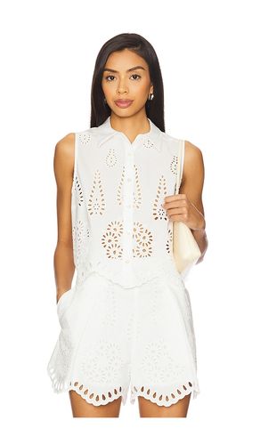 Top diseño calado en color talla L en - White. Talla L (también en M, XL) - HEVRON - Modalova