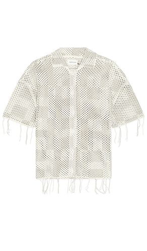 A-spring Unisex Crochet Button Down Shirt in . Size XL/1X - Honor The Gift - Modalova
