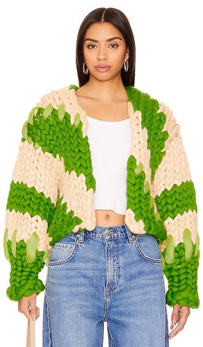 Chartreuse Diagonal Colossal Knit Jacket in . Size S/M - Hope Macaulay - Modalova