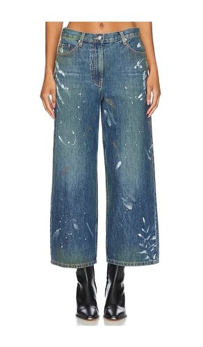 Cropped de pernera ancha en color denim-medium talla 25 en - Denim-Medium. Talla 25 (también en 26, 27, 28) - Helmut Lang - Modalova