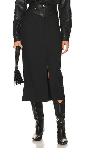 Falda garter en color talla 0 en - Black. Talla 0 (también en 2, 4) - Helmut Lang - Modalova