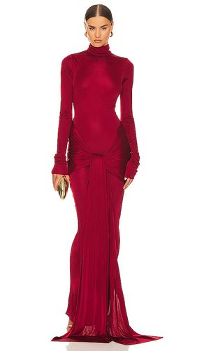 Vestido jersey sarong maxi en color rojo talla S en - Red. Talla S (también en XL, XS, XXS) - Helsa - Modalova