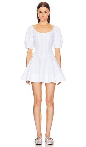 Vestido poplin sculptural en color talla L en - White. Talla L (también en M, S, XL, XS) - Helsa - Modalova