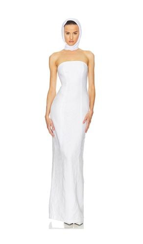 Linen Strapless Maxi Dress in . Taglia M, S, XL, XS - Helsa - Modalova