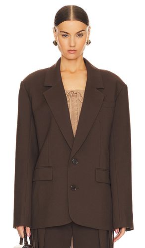 Oversized suit blazer en color chocolate talla L en - Chocolate. Talla L (también en M, S, XL, XS) - Helsa - Modalova
