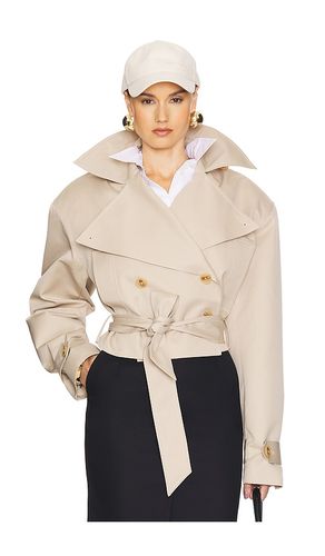 Oversized Cropped Trench in . Size S. Also in XXS, XS, M, L, XL - Helsa - Modalova