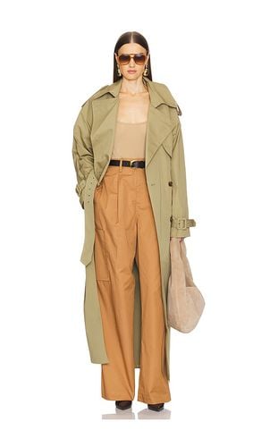 Trenca classic oversized en color talla L en - Olive. Talla L (también en M, S, XL) - Helsa - Modalova