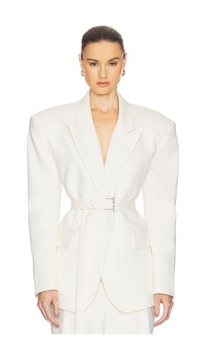 The belted blazer en color blanco talla L en - White. Talla L (también en M, XL) - Helsa - Modalova