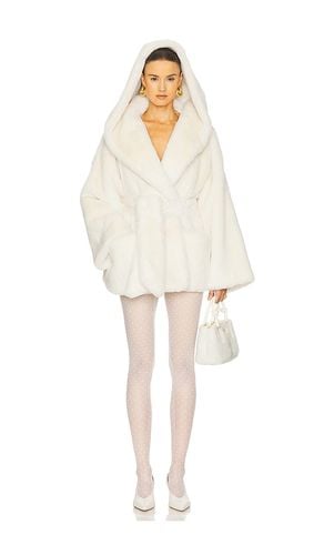 The Hooded Faux Fur Coat in . Size XL - Helsa - Modalova