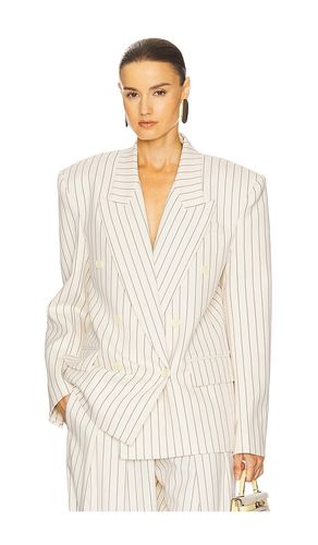 Pinstripe double breasted blazer en color blanco talla L en & - White. Talla L (también en M, XL) - Helsa - Modalova