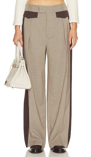 Pantalón con trabillas colorblock plaid suit en color marrón talla L en & - Brown. Talla L (también en M, S, XL, XS) - Helsa - Modalova