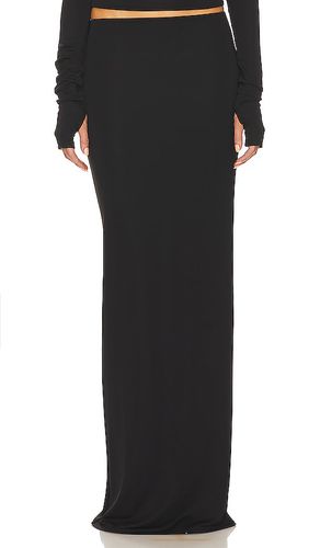 Falda matter jersey slim en color talla L en - Black. Talla L (también en M, S, XL, XS, XXS) - Helsa - Modalova