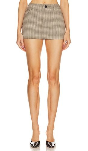 Plaid Trouser Mini Skirt in . Taglia XL - Helsa - Modalova