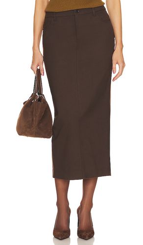 Falda trouser maxi en color marrón talla L en - Brown. Talla L (también en M, S, XL, XS, XXS) - Helsa - Modalova