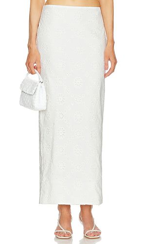 Eyelet Column Midi Skirt in . Taglia M, S, XL, XS, XXS - Helsa - Modalova