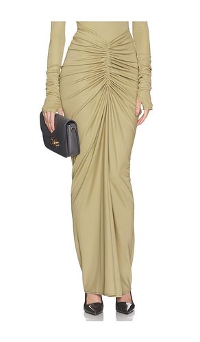 Matte Jersey Long Ruched Skirt in . Size XL - Helsa - Modalova