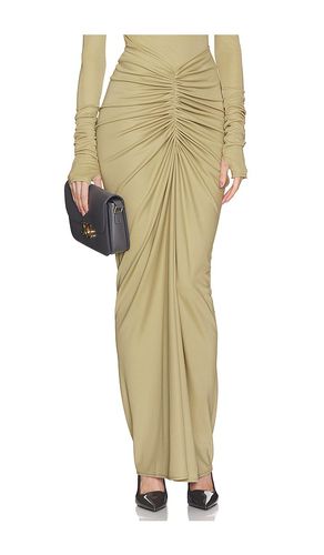 Matte Jersey Long Ruched Skirt in . Taglia M, S, XL, XS, XXS - Helsa - Modalova