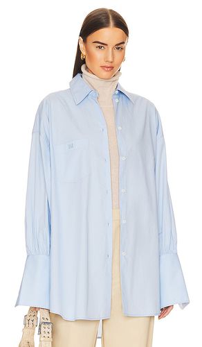 Cotton Poplin OverTagliad Shirt in - Helsa - Modalova