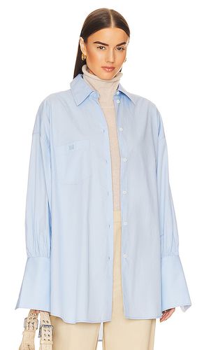 Camisa cotton poplin oversized en color azul talla all en - Blue. Talla all - Helsa - Modalova