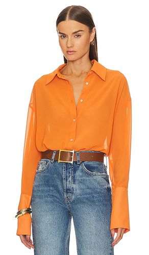 Camisa sheer button en color talla L/XL en - Orange. Talla L/XL (también en XXS/XS) - Helsa - Modalova