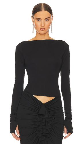 Matte Jersey Long Sleeve Top in . Taglia S, XL - Helsa - Modalova