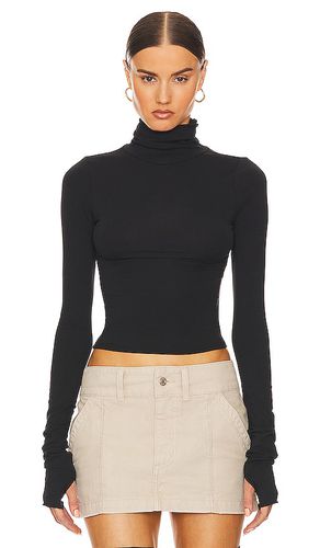 Cuello vuelto jersey long sleeve en color talla M en - Black. Talla M (también en S, XS, XXS) - Helsa - Modalova