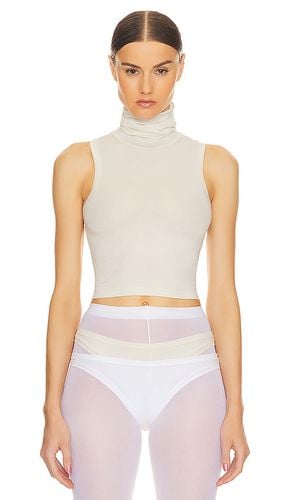 Cuello vuelto jersey cropped en color neutral talla S en - Neutral. Talla S (también en XL) - Helsa - Modalova