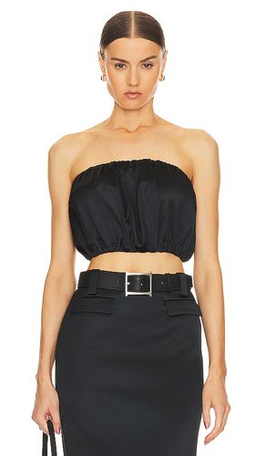 Heavy satin bubble top en color talla M en - Black. Talla M (también en L, S, XL, XXS) - Helsa - Modalova