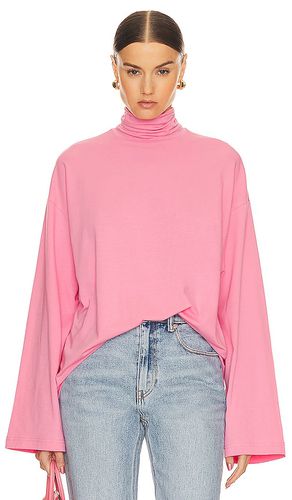 Cuello vuelto jersey oversized en color rosado talla M/L en - Pink. Talla M/L (también en XS/S) - Helsa - Modalova