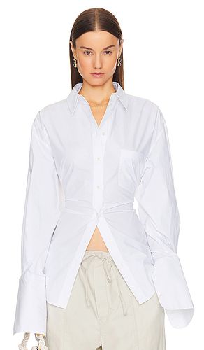 Poplin Lace Back Shirt in . Taglia S, XS - Helsa - Modalova