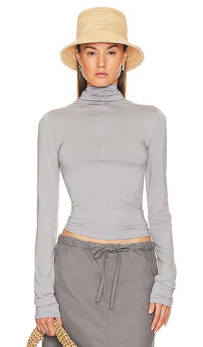 Jersey seamed top en color gris talla L en - Grey. Talla L (también en M, S, XL, XS, XXS) - Helsa - Modalova