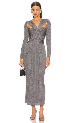 Var Draped Metallic Gown in . Taglia M, XS - Herve Leger - Modalova