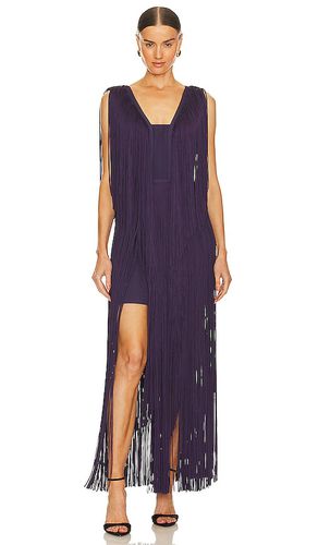 Plunging Fringe Gown in . Size XS - Herve Leger - Modalova