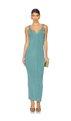 The kerri gown en color azul cerceta talla L en - Teal. Talla L (también en M, S, XS) - Herve Leger - Modalova