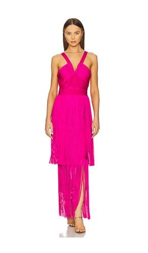 Maxivestido con capas margaret en color rosado talla L en - Pink. Talla L (también en M, S, XS) - Herve Leger - Modalova