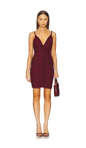 Minivestido body andrea en color burgundy talla L en - Burgundy. Talla L (también en M, S, XS) - Herve Leger - Modalova