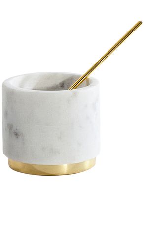Simple Marble and Brass Sugar Pinch Pot in - HAWKINS NEW YORK - Modalova