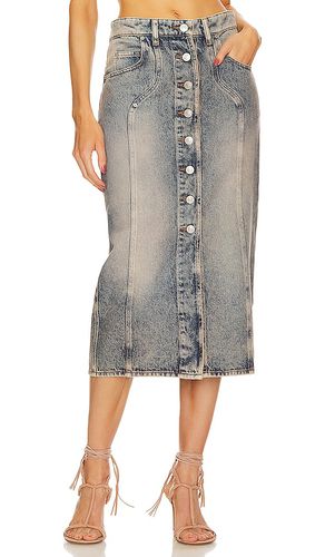 Falda vandy en color denim-medium talla 34/2 en - Denim-Medium. Talla 34/2 (también en 38/6) - Isabel Marant Etoile - Modalova