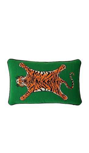 Tiger Needlepoint Pillow in - Jonathan Adler - Modalova