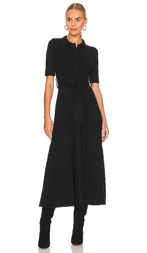 Vestido midi de lana rylee en color talla S en - Black. Talla S (también en XS) - Joslin Studio - Modalova