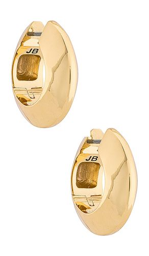 Pendientes de aro wide hinged en color oro metálico talla all en - Metallic Gold. Talla all - Jenny Bird - Modalova