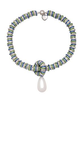 Pearl drop necklace en color plateado metálico talla all en - Metallic Silver. Talla all - Julietta - Modalova