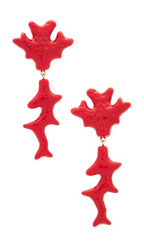 Julietta Coral Earrings in Red - Julietta - Modalova