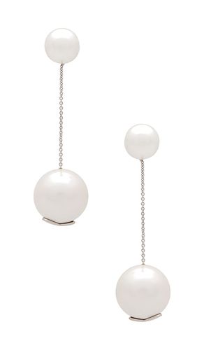 Pearl drop earrings en color blanco talla all en - White. Talla all - Julietta - Modalova