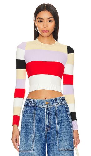 Color Block Intarsia Crop Top in . Size L, XS - JoosTricot - Modalova