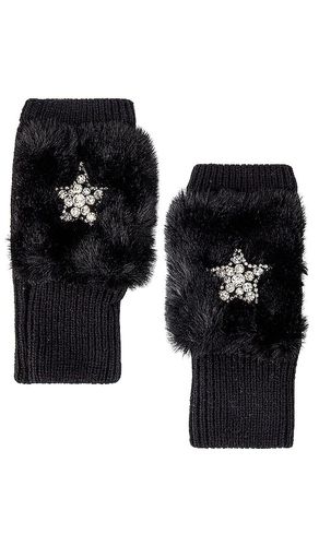 Texty Time Faux Fur Embellished Mittens in - jocelyn - Modalova