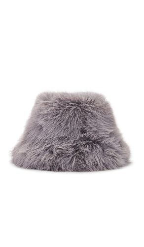 Sombrero pesca oversized faux fur en color gris talla all en - Grey. Talla all - jocelyn - Modalova