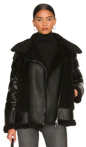 Faux Sherpa Moto Jacket in . Size M - jocelyn - Modalova