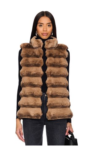 Plush Faux Fur Reversible Vest in . Size M - jocelyn - Modalova