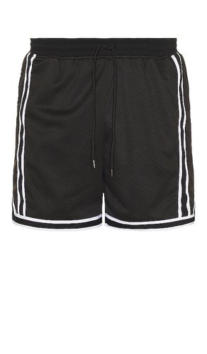 Shorts de malla inspirados en el baloncesto en nuestro nuevo cropped en color talla L en - Black. Talla L (tambi - JOHN ELLIOTT - Modalova
